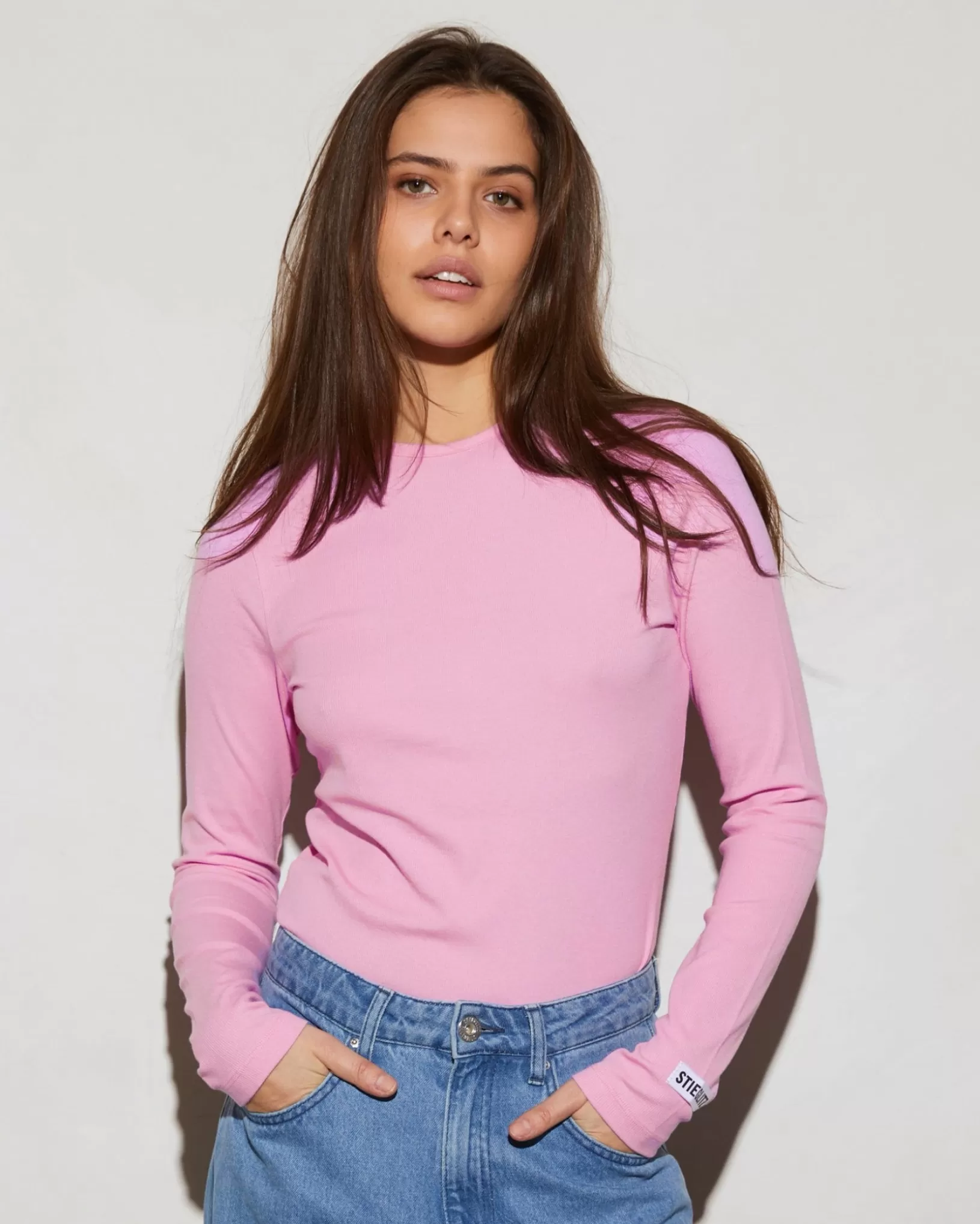 STIEGLITZ Basic Longsleeve Top | Pink Hot