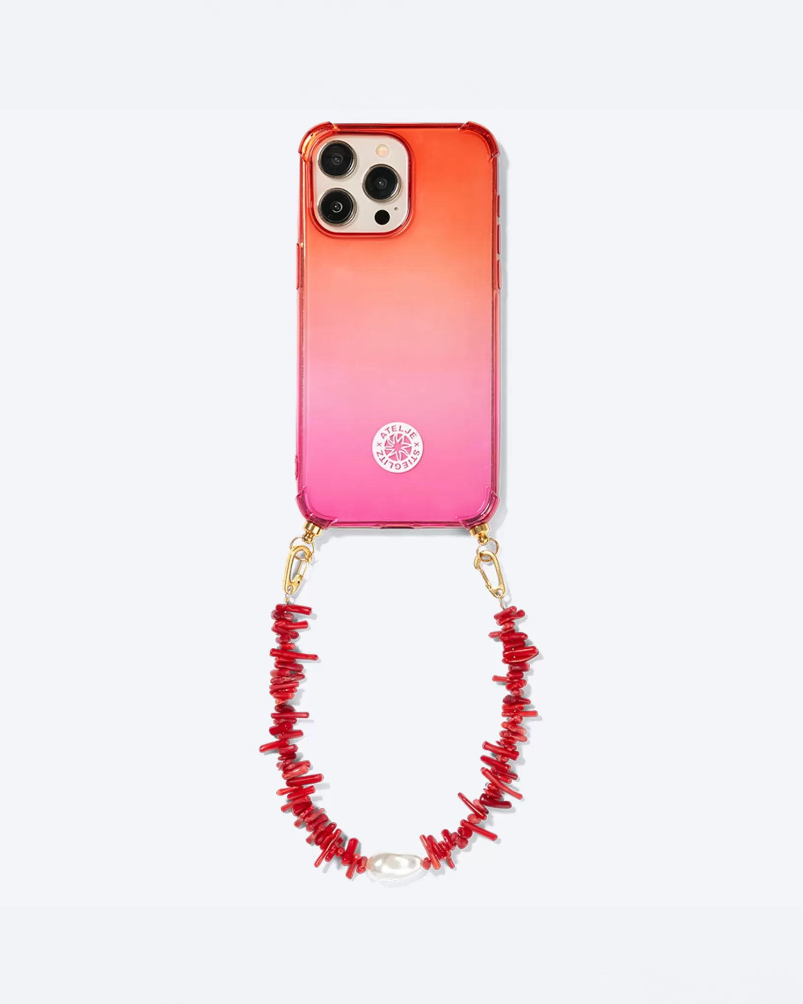 STIEGLITZ Coral Reef - Short Phone Cord | Red Hot