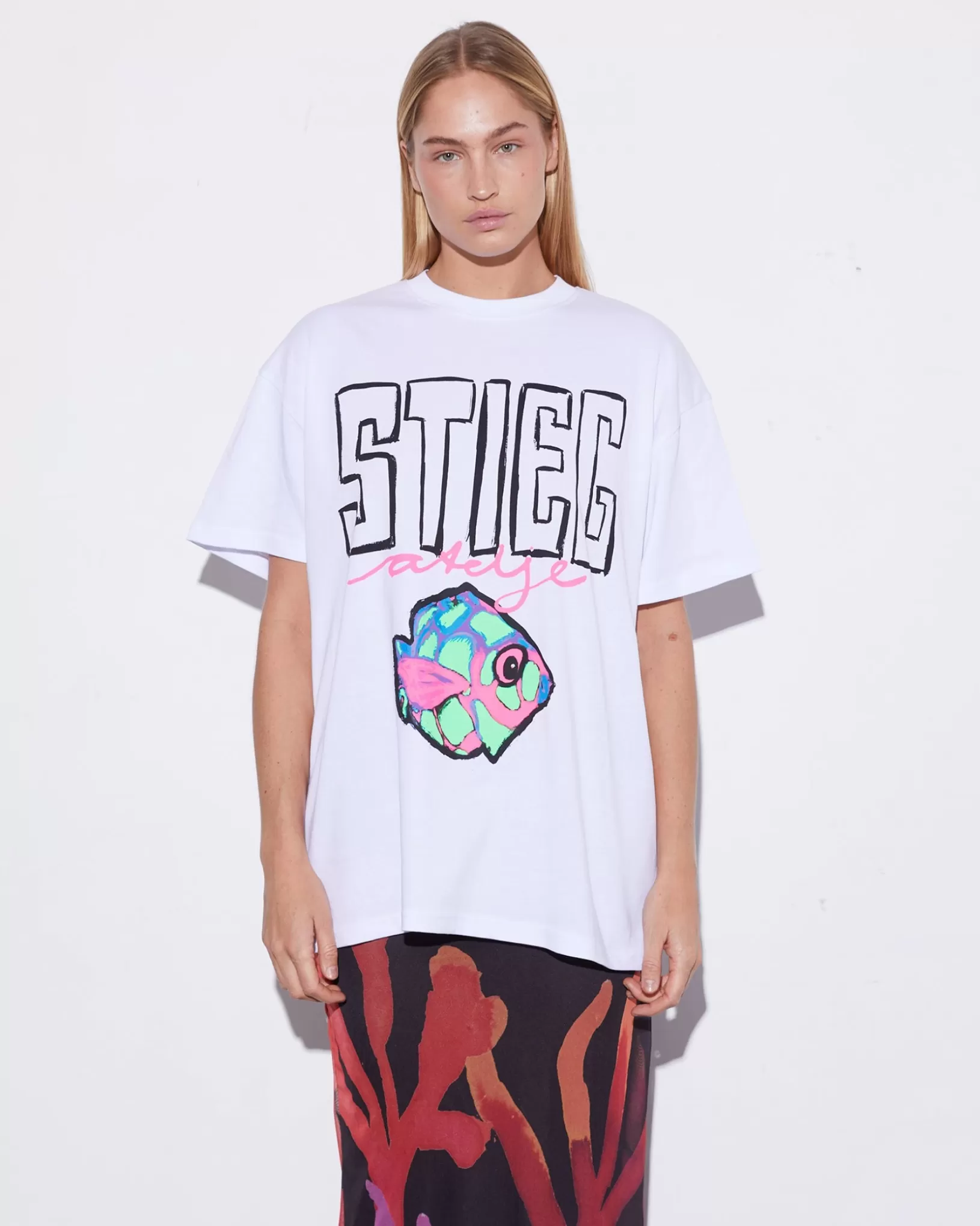 STIEGLITZ Elena Oversized T-shirt | White Cheap