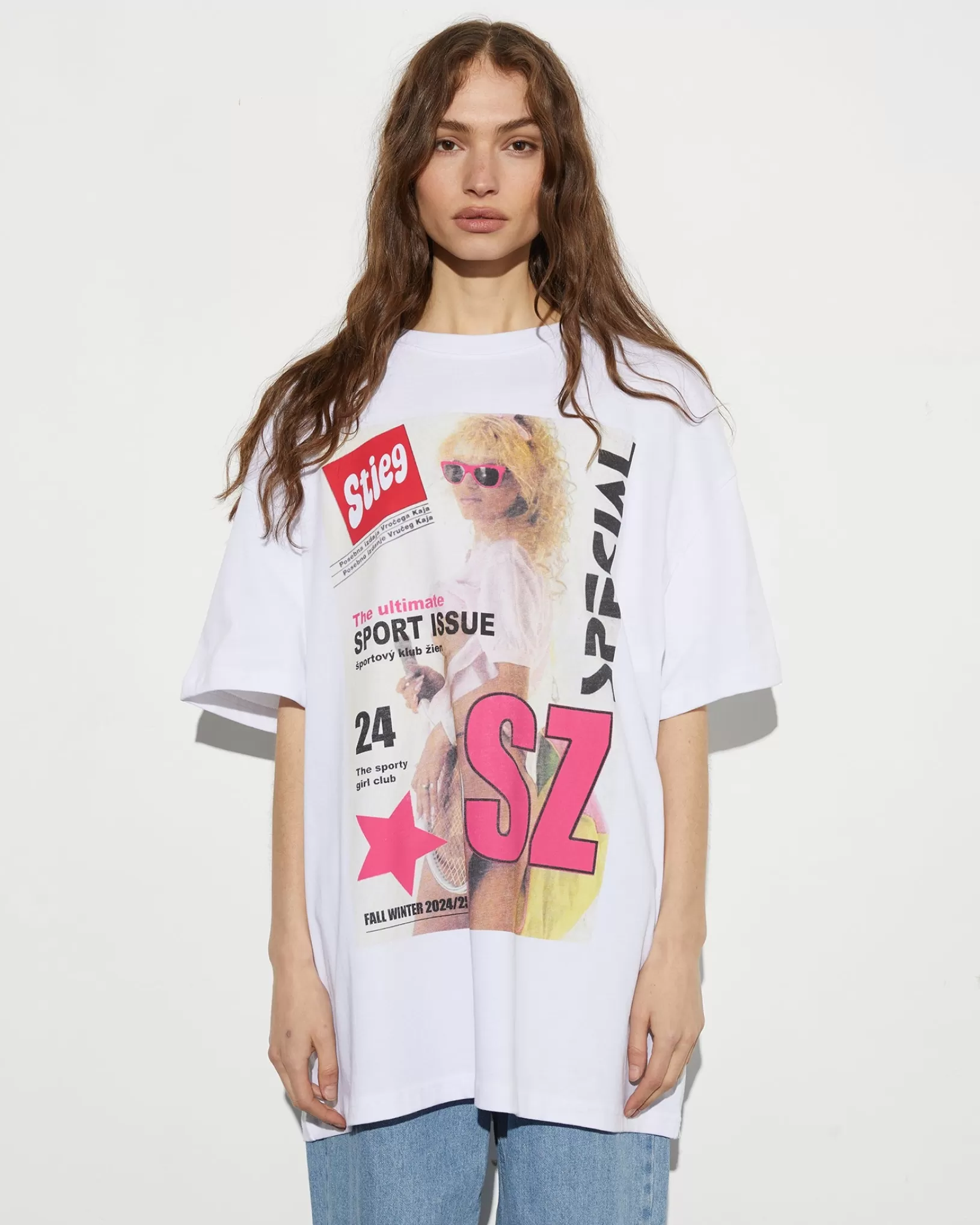 STIEGLITZ Lila Oversized T-shirt | White Sale