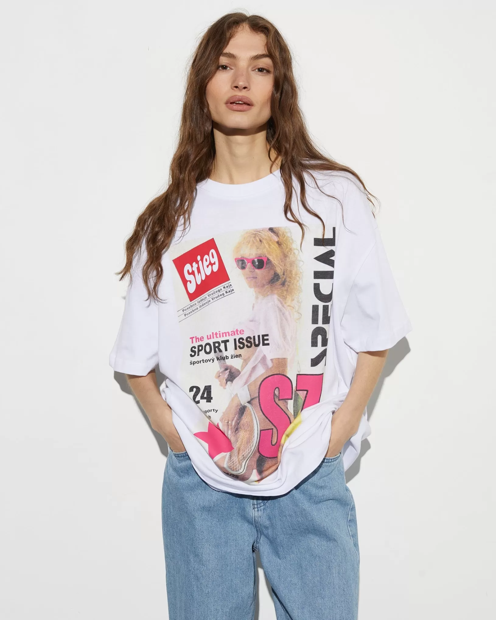 STIEGLITZ Lila Oversized T-shirt | White Sale