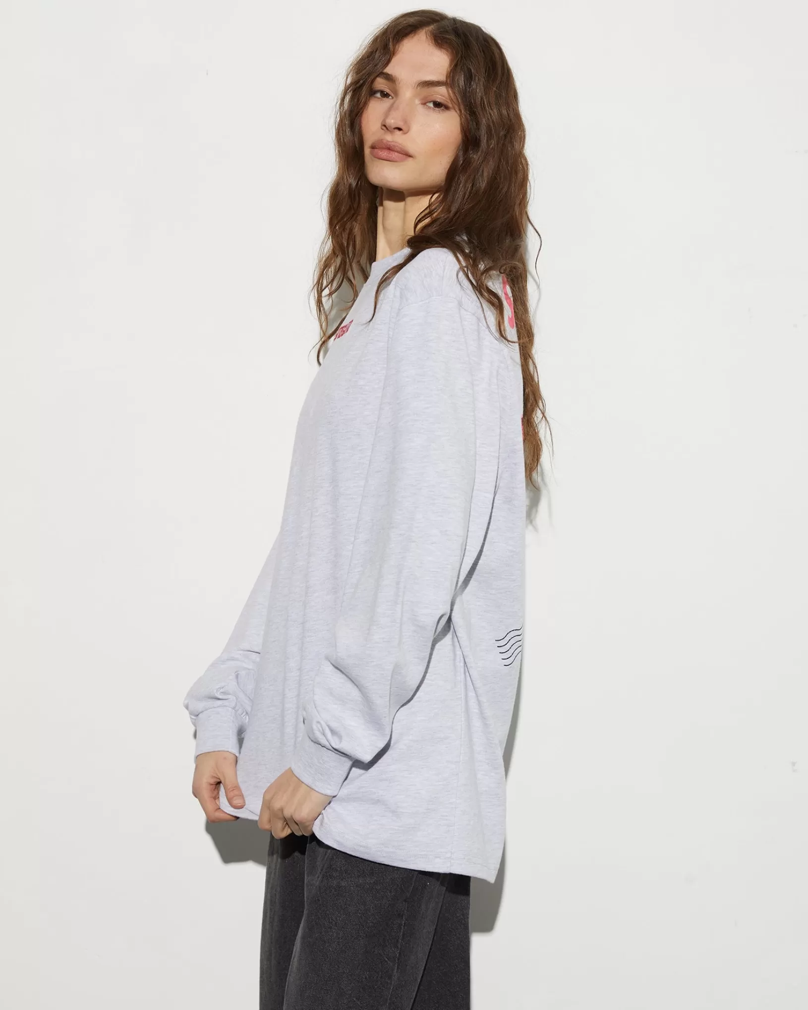 STIEGLITZ Tereza Skate Longsleeve | Melange Grey Hot